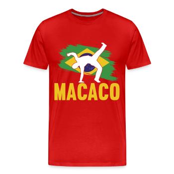 Capoeira Capoeirista - Men's Premium Organic T-Shirt - red - Front - Damien (186cm)