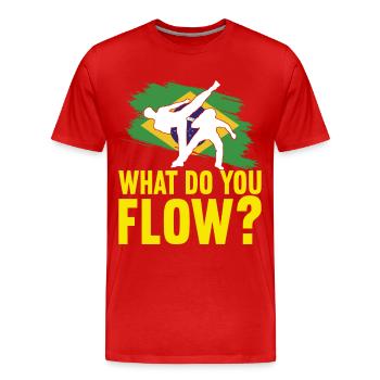 Capoeira Capoeirista - Männer Premium Bio T-Shirt - Rot - Vorne - Damien (186cm)