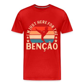 Capoeira Capoeirista - T-shirt bio Premium Homme - rouge - Devant - Damien (186cm)