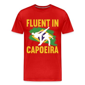 Capoeira Capoeirista - Männer Premium Bio T-Shirt - Rot - Vorne - Damien (186cm)