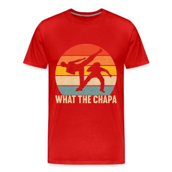 Capoeira Capoeirista - Men's Premium Organic T-Shirt - red - Front - Damien (186cm)