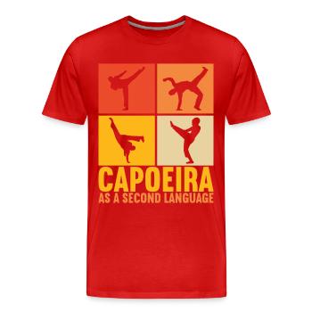 Capoeira Capoeirista - Men's Premium Organic T-Shirt - red - Front - Damien (186cm)