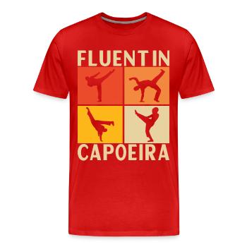 Capoeira Capoeirista - Men's Premium Organic T-Shirt - red - Front - Damien (186cm)