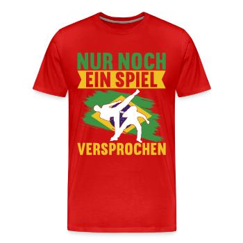Capoeira Capoeirista - Men's Premium Organic T-Shirt - red - Front - Damien (186cm)
