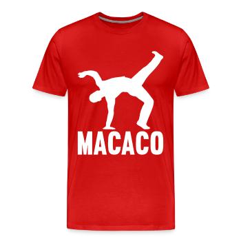 Capoeira Capoeirista - T-shirt bio Premium Homme - rouge - Devant - Damien (186cm)