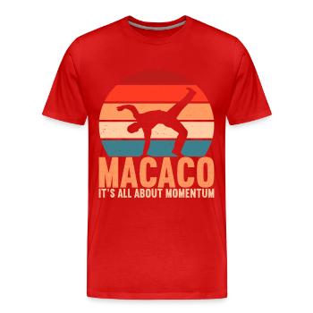 Capoeira Capoeirista - Men's Premium Organic T-Shirt - red - Front - Damien (186cm)