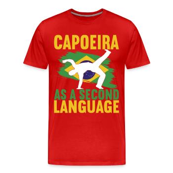 Capoeira Capoeirista - Men's Premium Organic T-Shirt - red - Front - Damien (186cm)