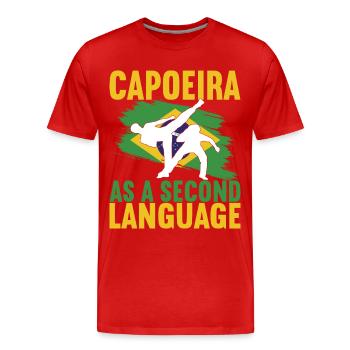 Capoeira Capoeirista - Men's Premium Organic T-Shirt - red - Front - Damien (186cm)