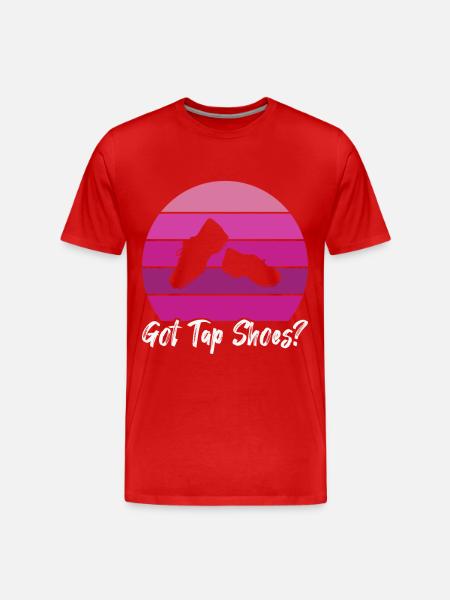 Stepptanz Stepptänzer - Männer Premium Bio T-Shirt - Rot