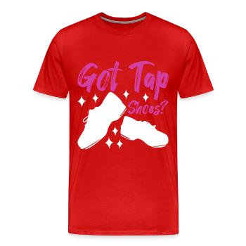 Tap Dance Tap Dancer - Men's Premium Organic T-Shirt - red - Front - Damien (186cm)
