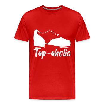 Tap Dance Tap Dancer - Men's Premium Organic T-Shirt - red - Front - Damien (186cm)