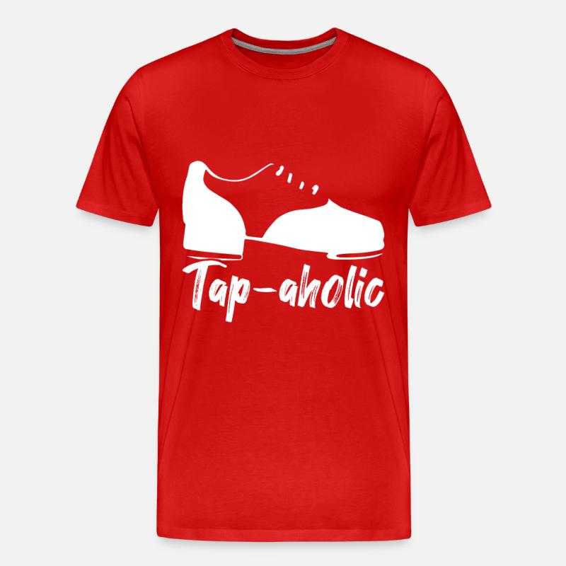 Stepptanz Stepptänzer - Männer Premium Bio T-Shirt - Rot