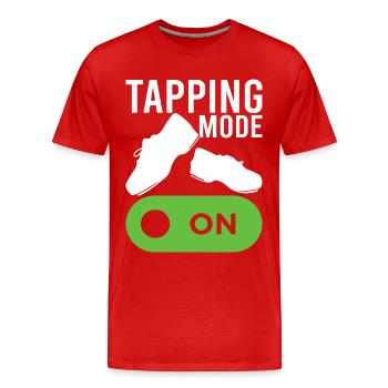 Tap Dance Tap Dancer - Men's Premium Organic T-Shirt - red - Front - Damien (186cm)