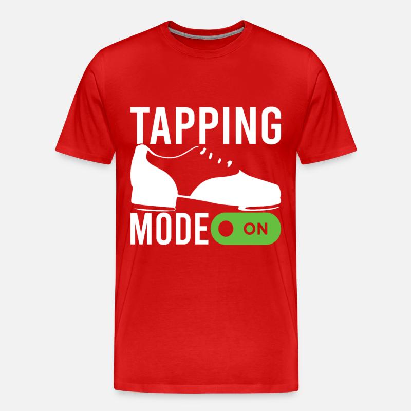Stepptanz Stepptänzer - Männer Premium Bio T-Shirt - Rot
