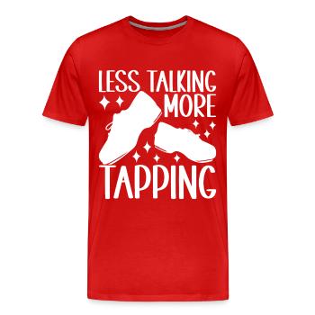 Tap Dance Tap Dancer - Men's Premium Organic T-Shirt - red - Front - Damien (186cm)