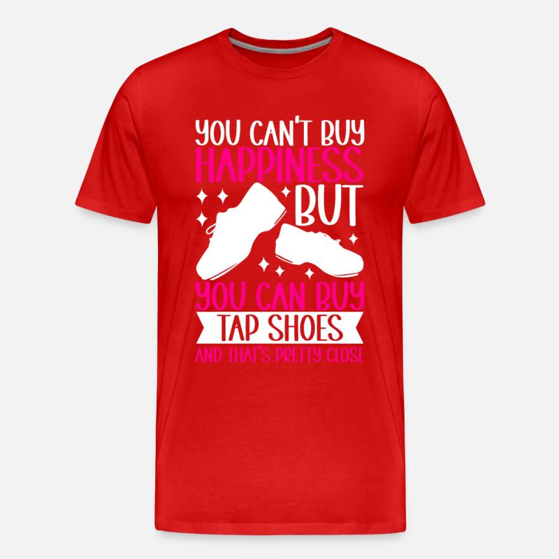 Stepptanz Stepptänzer - Männer Premium Bio T-Shirt - Rot