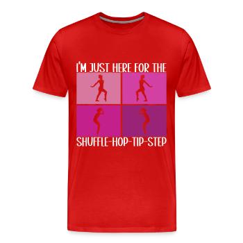 Tap Dance Tap Dancer - Men's Premium Organic T-Shirt - red - Front - Damien (186cm)