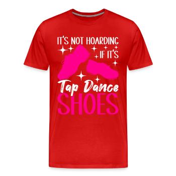 Tap Dance Tap Dancer - Men's Premium Organic T-Shirt - red - Front - Damien (186cm)