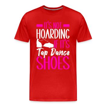 Tap Dance Tap Dancer - Men's Premium Organic T-Shirt - red - Front - Damien (186cm)