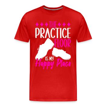 Tap Dance Tap Dancer - Men's Premium Organic T-Shirt - red - Front - Damien (186cm)
