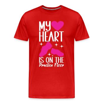 Tap Dance Tap Dancer - Men's Premium Organic T-Shirt - red - Front - Damien (186cm)
