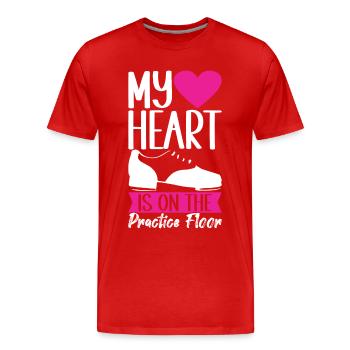 Tap Dance Tap Dancer - Men's Premium Organic T-Shirt - red - Front - Damien (186cm)