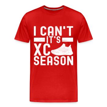 XC Running Course à pied Cross Country - T-shirt bio Premium Homme - rouge - Devant - Damien (186cm)