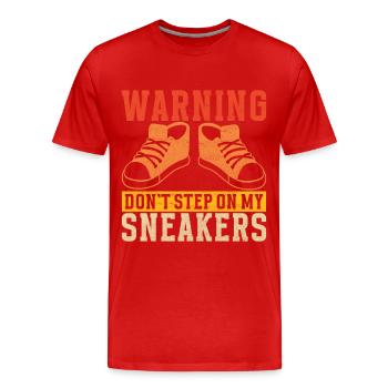 Sneakerhead Sneaker Collector - Men's Premium Organic T-Shirt - red - Front - Damien (186cm)