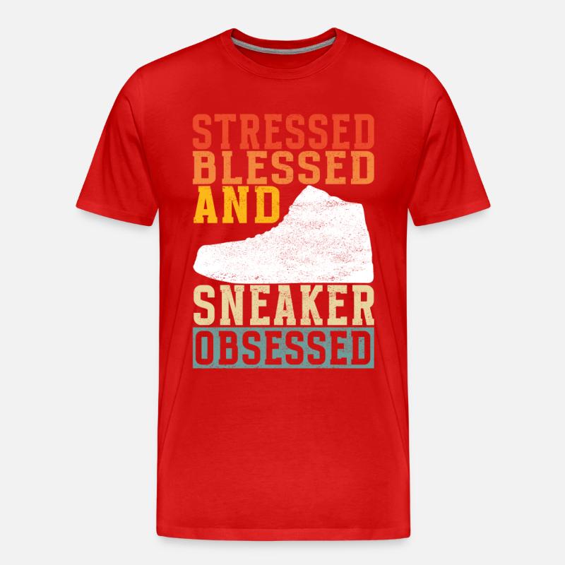 Sneakerhead Sneaker Collector - Männer Premium Bio T-Shirt - Rot