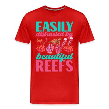 Marine Biology Marine Biologist - Men's Premium Organic T-Shirt - red - Front - Damien (186cm)