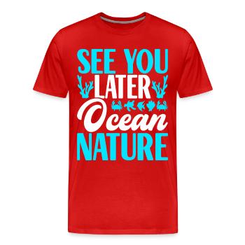Marine Biology Marine Biologist - Men's Premium Organic T-Shirt - red - Front - Damien (186cm)