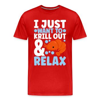 Marine Biology Marine Biologist - Men's Premium Organic T-Shirt - red - Front - Damien (186cm)