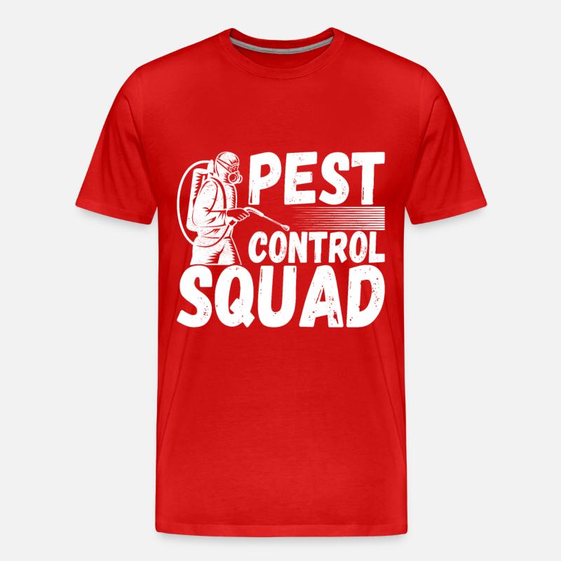 Pest Control Exterminator - Men's Premium Organic T-Shirt - red
