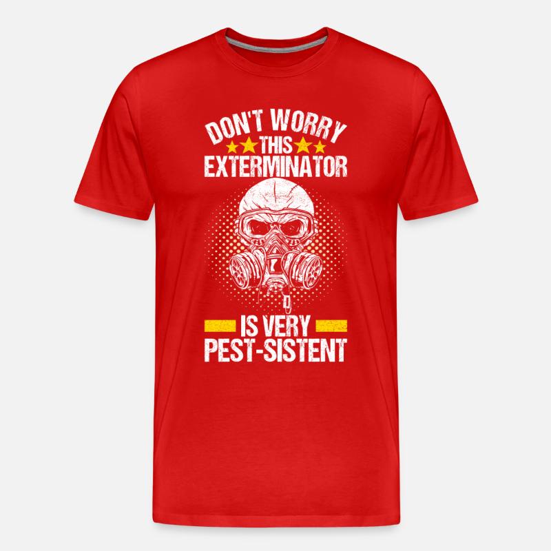 Schädlingsbekämpfung Kammerjäger - Männer Premium Bio T-Shirt - Rot
