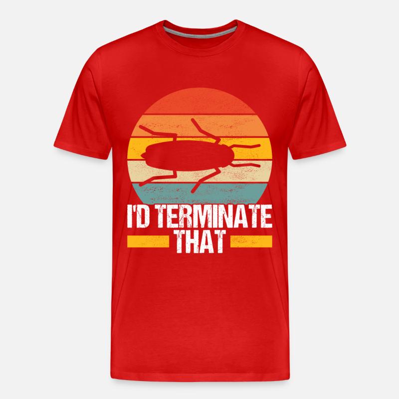 Schädlingsbekämpfung Kammerjäger - Männer Premium Bio T-Shirt - Rot