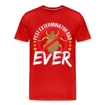 Schädlingsbekämpfung Kammerjäger - Männer Premium Bio T-Shirt - Rot - Vorne - Damien (186cm)