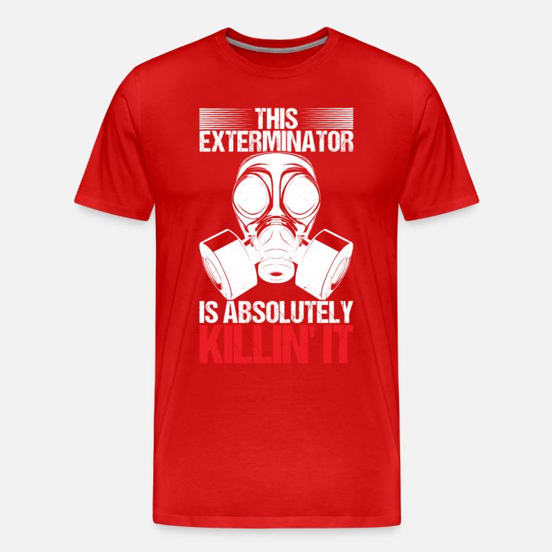Pest Control Exterminator - Men's Premium Organic T-Shirt - red