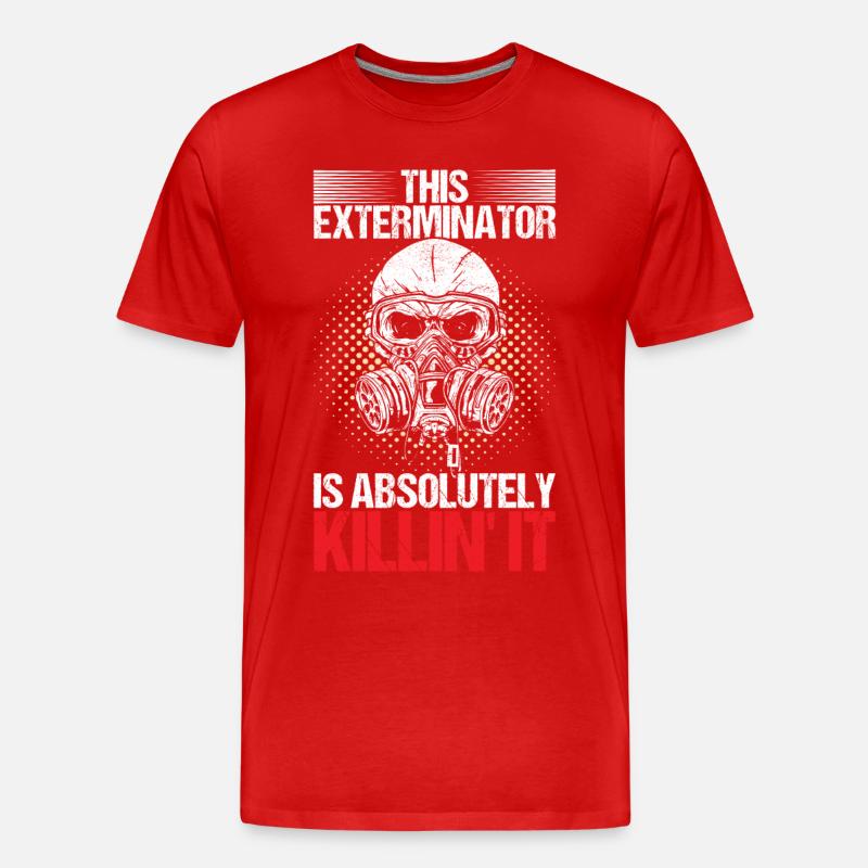 Schädlingsbekämpfung Kammerjäger - Männer Premium Bio T-Shirt - Rot