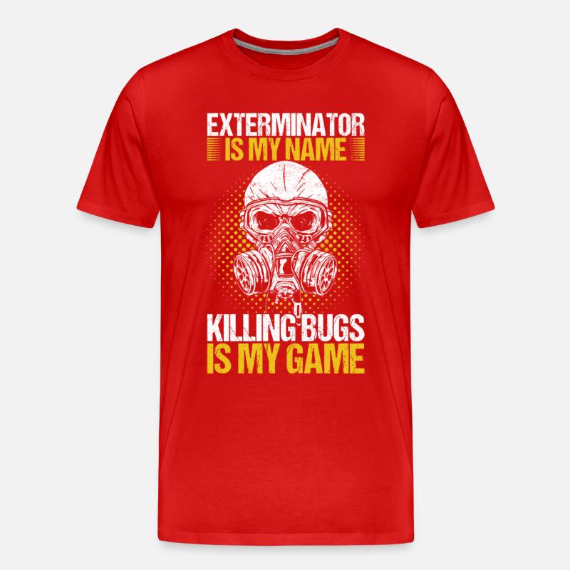 Schädlingsbekämpfung Kammerjäger - Männer Premium Bio T-Shirt - Rot