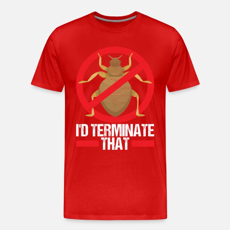 Schädlingsbekämpfung Kammerjäger - Männer Premium Bio T-Shirt - Rot