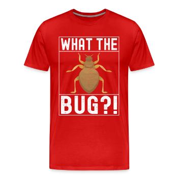 Exterminateur de lutte antiparasitaire - T-shirt bio Premium Homme - rouge - Devant - Damien (186cm)