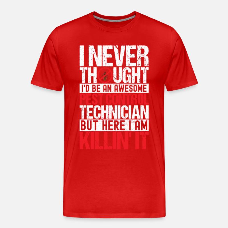 Schädlingsbekämpfung Kammerjäger - Männer Premium Bio T-Shirt - Rot