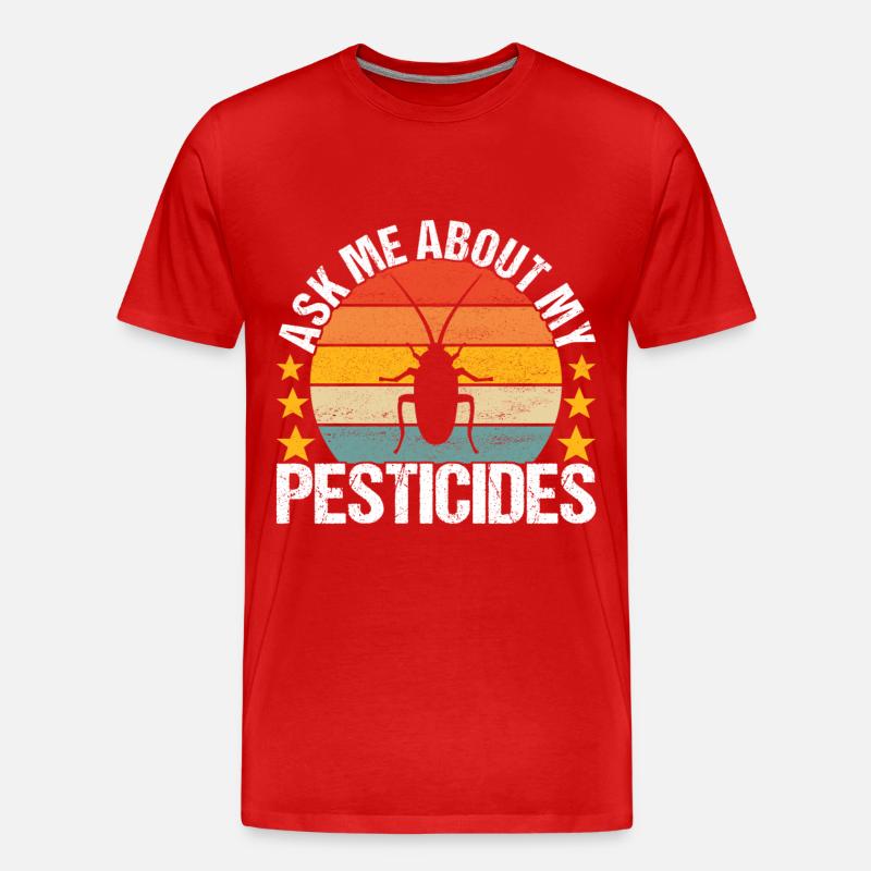 Schädlingsbekämpfung Kammerjäger - Männer Premium Bio T-Shirt - Rot