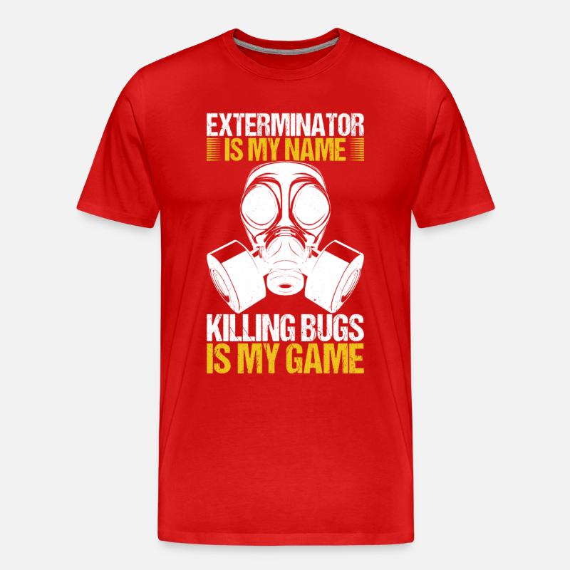 Schädlingsbekämpfung Kammerjäger - Männer Premium Bio T-Shirt - Rot