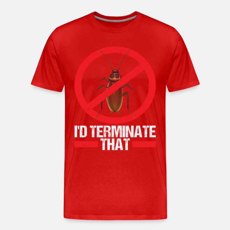 Schädlingsbekämpfung Kammerjäger - Männer Premium Bio T-Shirt - Rot