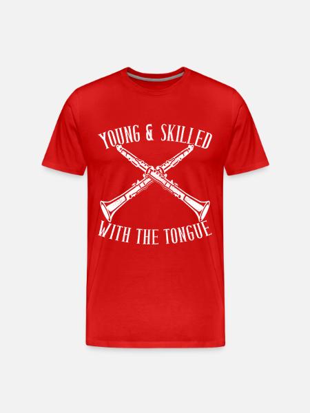 Clarinet Wind Instrument Clarinet player - Men's Premium Organic T-Shirt - red