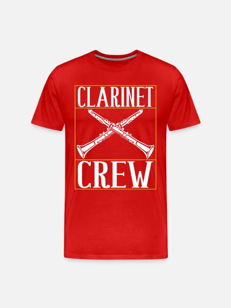 Clarinet Wind Instrument Clarinet player - Men's Premium Organic T-Shirt - red