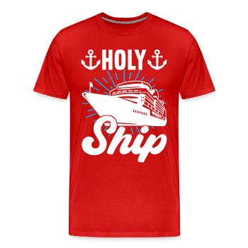 Kreuzfahrt Urlaub Kreuzfahrtschiff - Männer Premium Bio T-Shirt - Rot - Vorne - Damien (186cm)