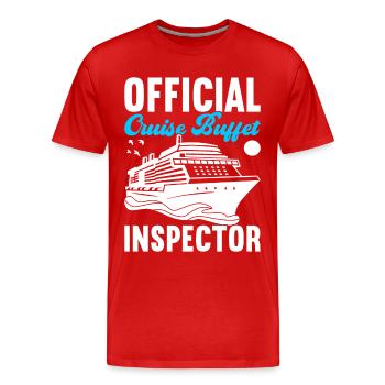 Kreuzfahrt Urlaub Kreuzfahrtschiff - Männer Premium Bio T-Shirt - Rot - Vorne - Damien (186cm)