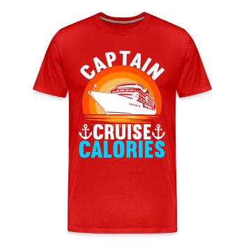 Kreuzfahrt Urlaub Kreuzfahrtschiff - Männer Premium Bio T-Shirt - Rot - Vorne - Damien (186cm)
